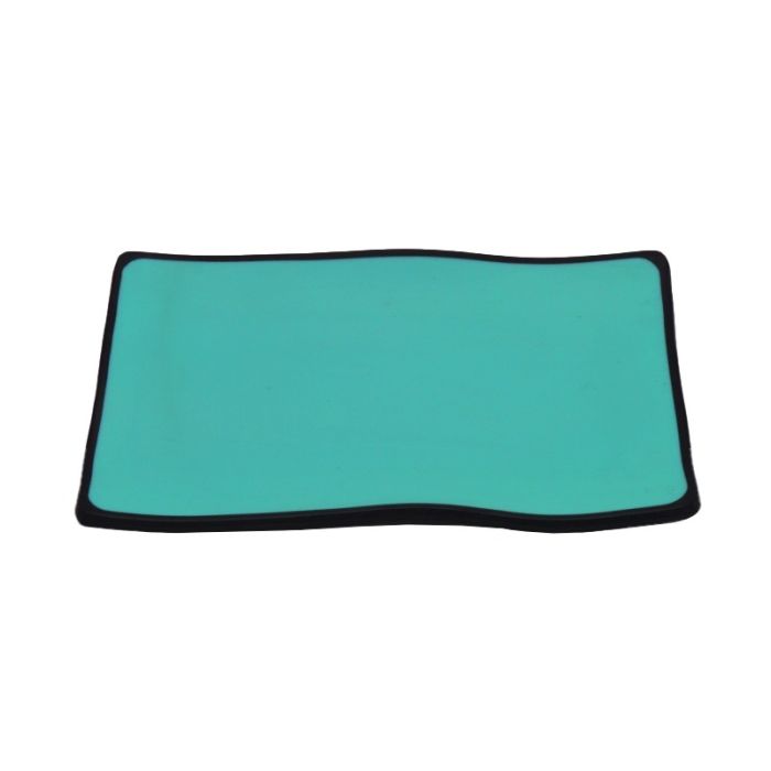 Melamine Black Blue Rectangular Serving Platter 22.5cm x 14cm