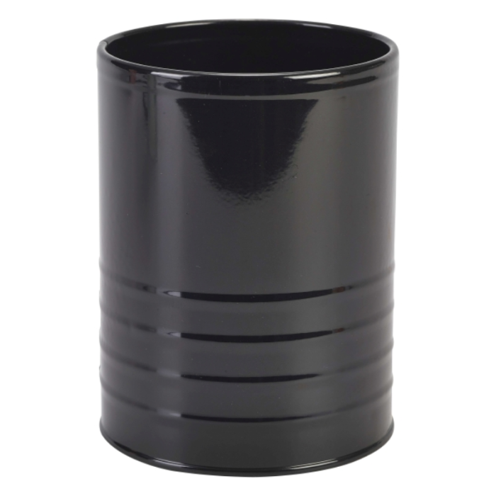 Galvanised Steel Can 11cm x 14.5(h)cm Black