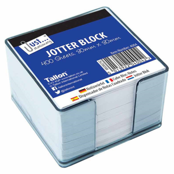 Just Stationery Square Jotter Block With 400 Sheets