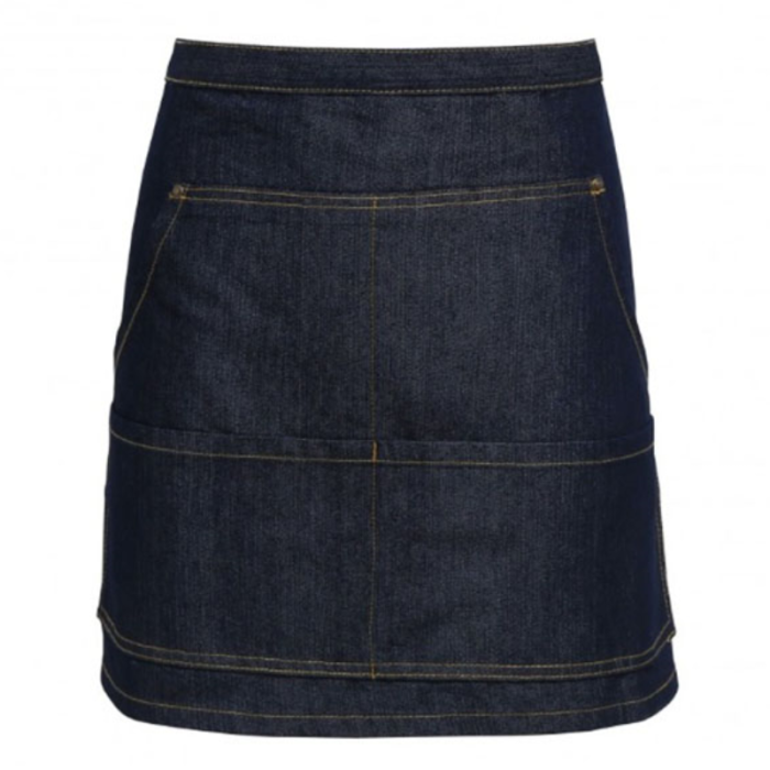 Denim Waist Apron Indigo 70 x 40 cm