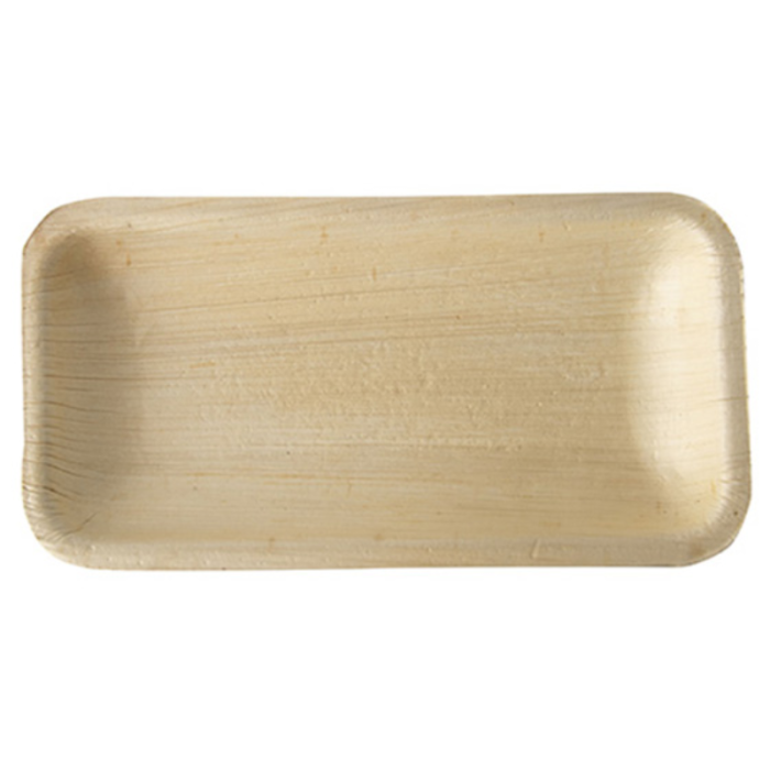 Papstar Palm Leaf Rectangular Serving Dish 24x16.5cm 2cm(h) (Pack 25)