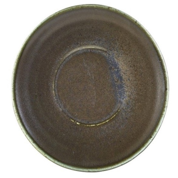 Genware Terra Porcelain Black Saucer 14.5cm