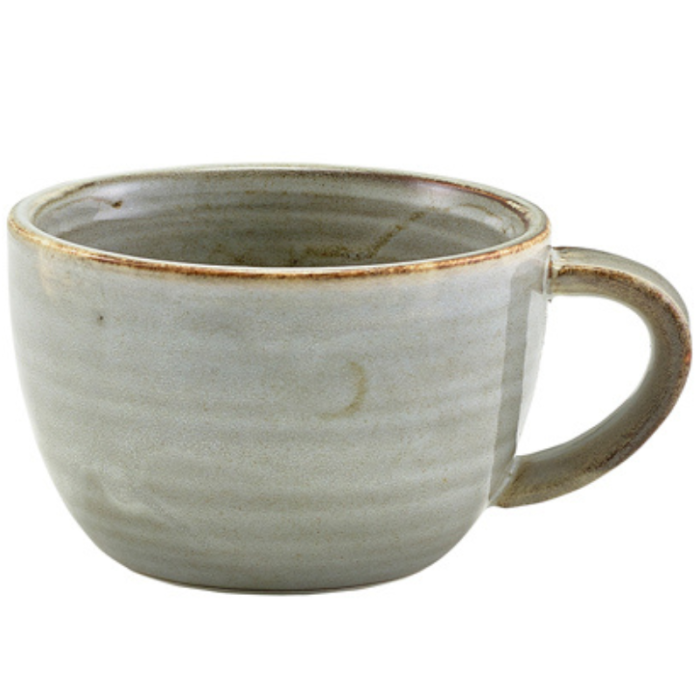 Genware Terra Porcelain Grey Coffee Cup 28.5cl/10oz