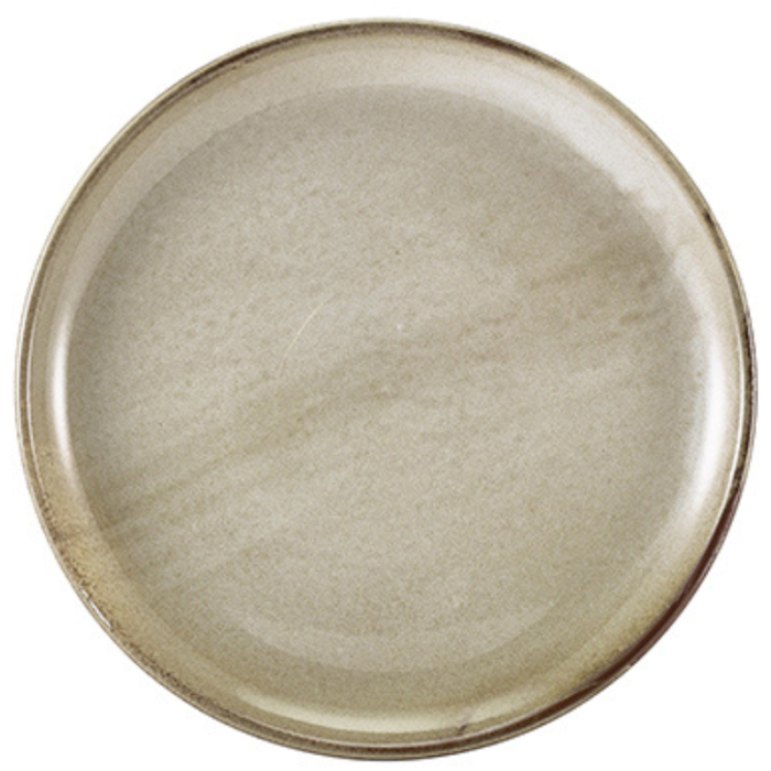Genware Terra Porcelain Grey Coupe Plate 27.5cm