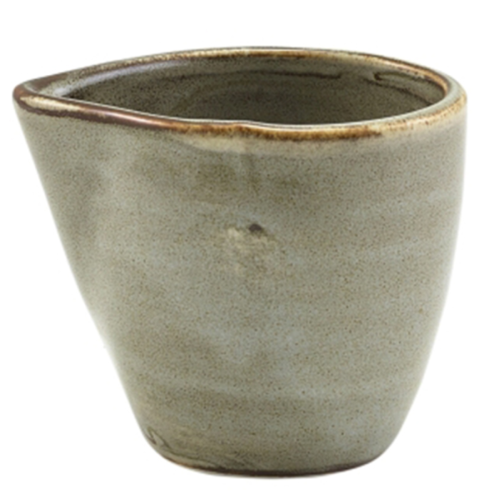 Genware Terra Porcelain Grey Jug 9cl 3oz