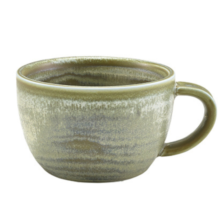 Genware Terra Porcelain Matt Grey Coffee Cup 28.5cl/10oz