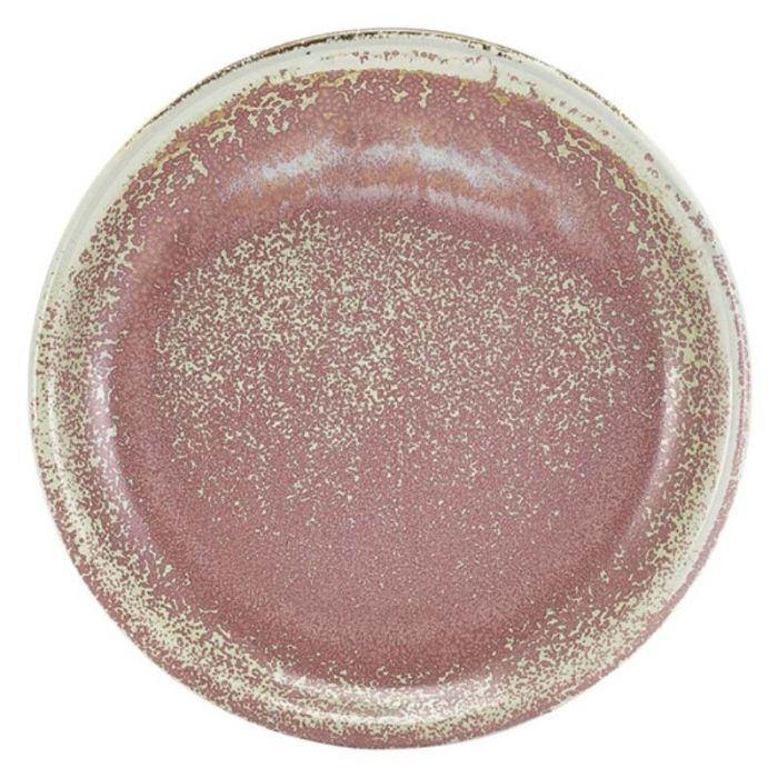 Genware Terra Porcelain Rose Coupe Plate 19cm