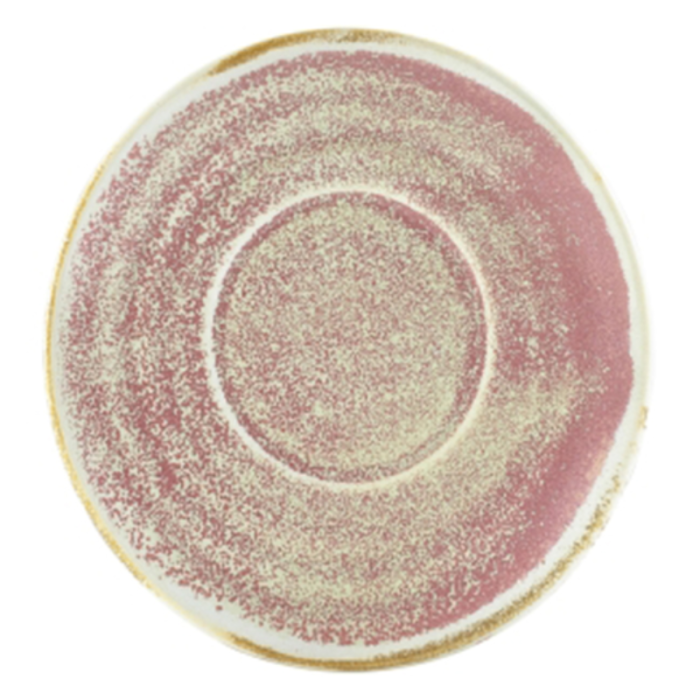 127321 Genware Terra Porcelain Rose Saucer 14.5cm