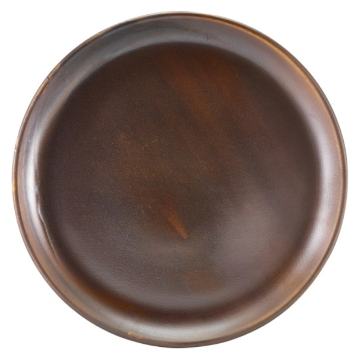 Genware Terra Porcelain Rustic Copper Coupe Plate 19cm