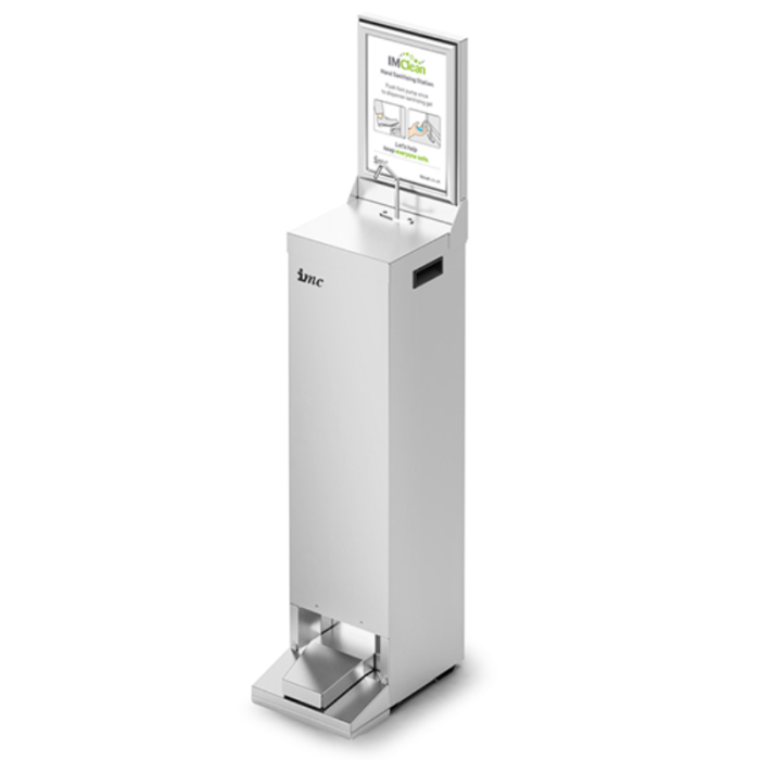 IMClean F63/250 Foot Operated Hand Sanitising Station (5L Gel Capacity)