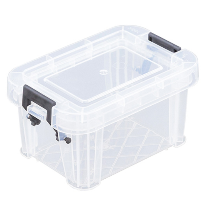 Whitefurze 0.2 Litre Allstore Storage Box with Silver Clamp