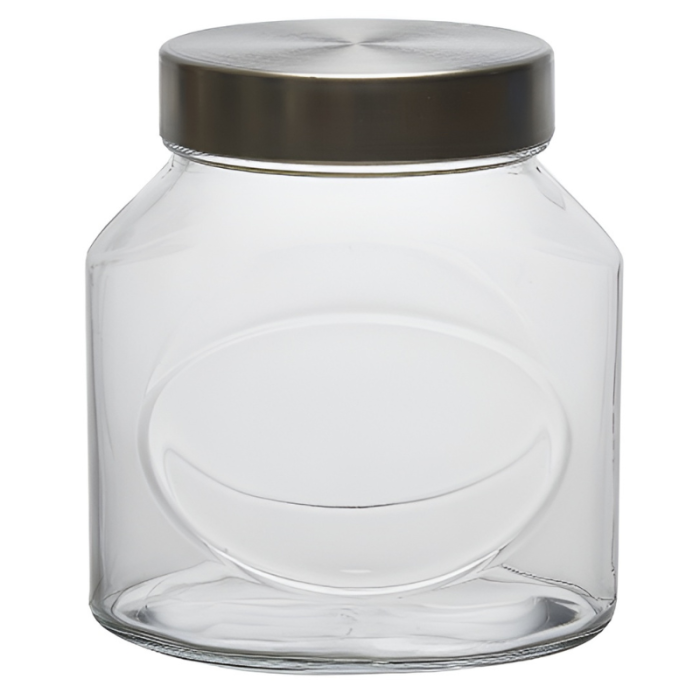 Elips Airtight Glass Jar With Metal Lid 1.5 Litre