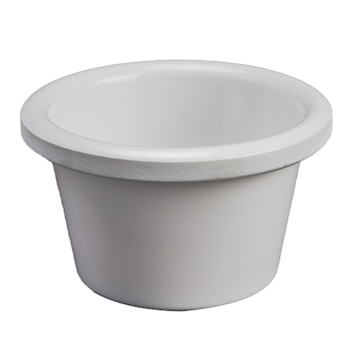 Melamine Smooth Round Ramekin White 1.5oz