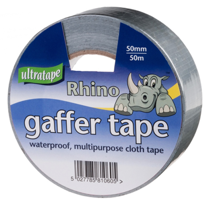 Rhino Gaffer / Cloth Tape Silver 50mmx50m