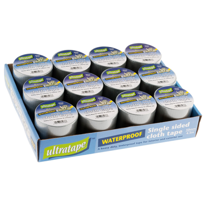 Rhino Gaffer / Cloth Tape Silver 50mm x 4.5 metre (Pack 12)