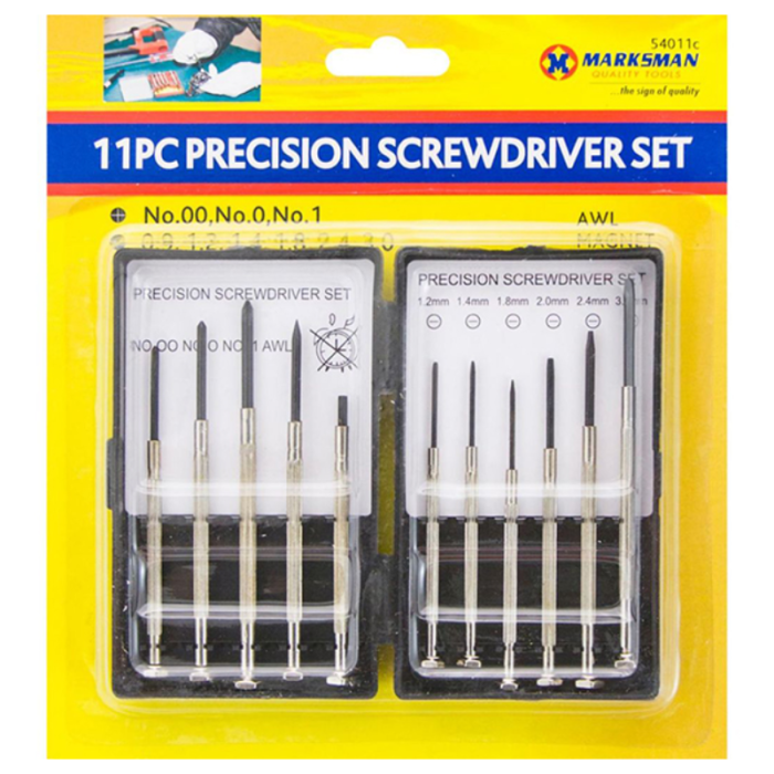 Marksman Precision Screwdriver 11 pcs Set