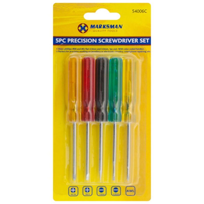 Marksman Precision Screwdriver 5 pcs Set