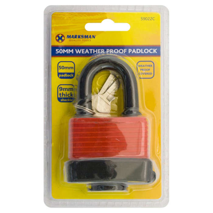 Marksman Weatherproof Padlock 50mm