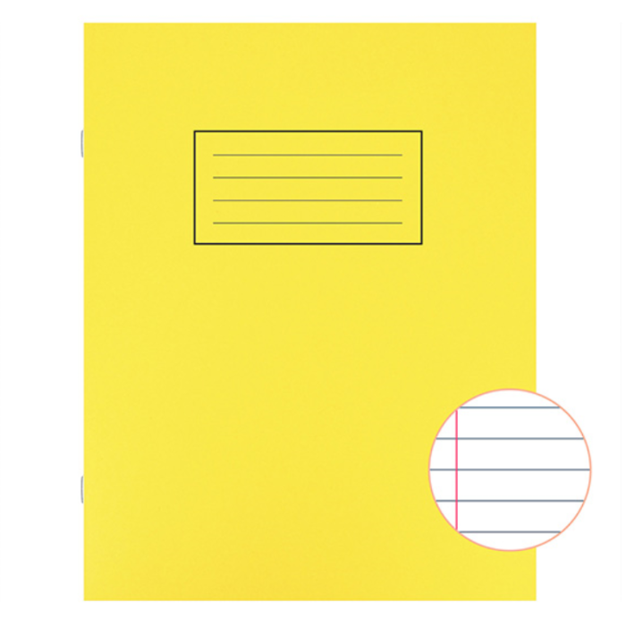 Silvine Exercise Book Lined 80 Pages 229x178mm Yellow EX103 (Pack 10)