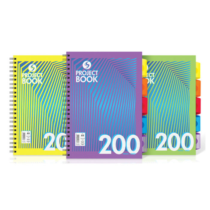 Silvine Daze Range A4 Project Book