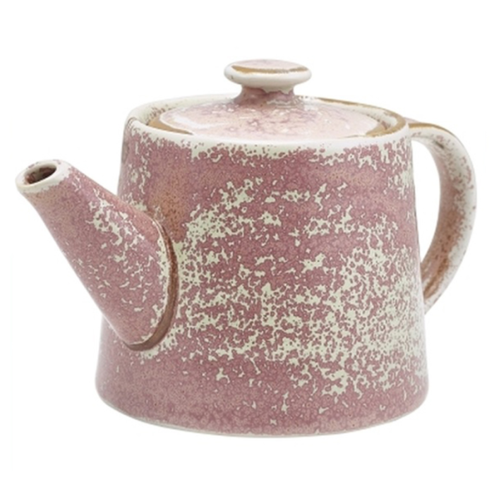 Genware Terra Porcelain Rose Teapot 50cl/17.6oz