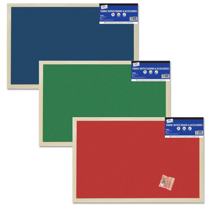 Just Stationery Fabric Notice Board 400 x 600mm