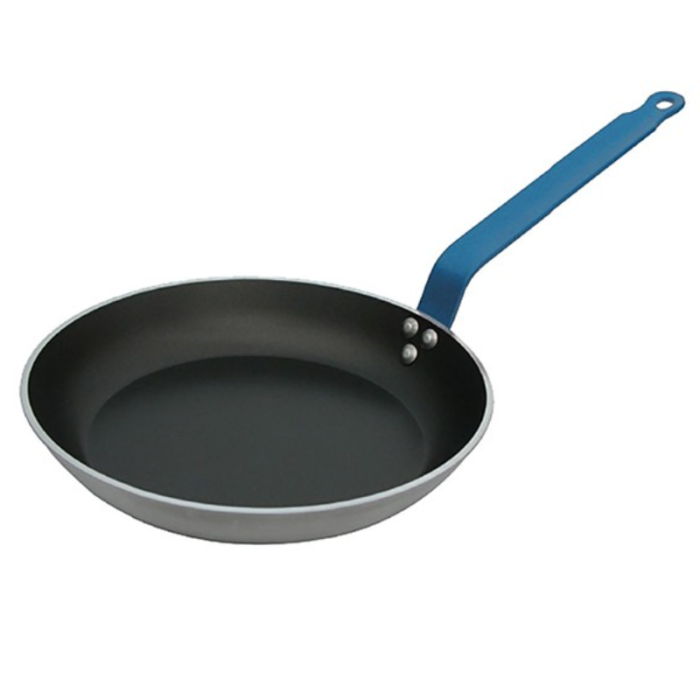 De Buyer Induction Non-stick Fry Pan, Blue Iron Handle, 28cm