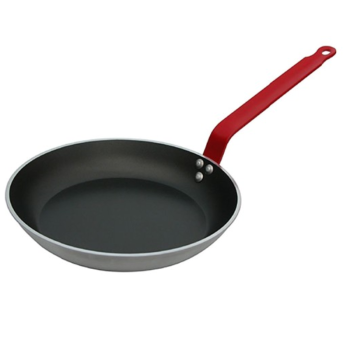 De Buyer Induction Non-stick Fry Pan, Red Iron Handle, 20cm