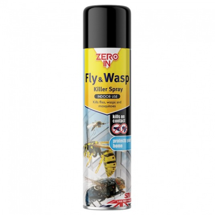 ZERO IN Fly & Wasp Killer Spray Aerosol 300ml