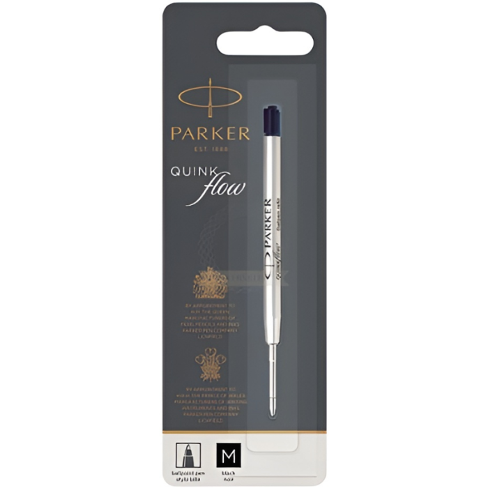 Parker Quinkflow Refill for Ball Point - Black Ink Medium Nib