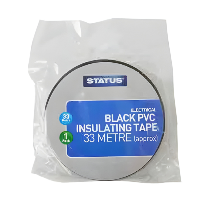 Status PVC Electrical Tape Black 33 Meter
