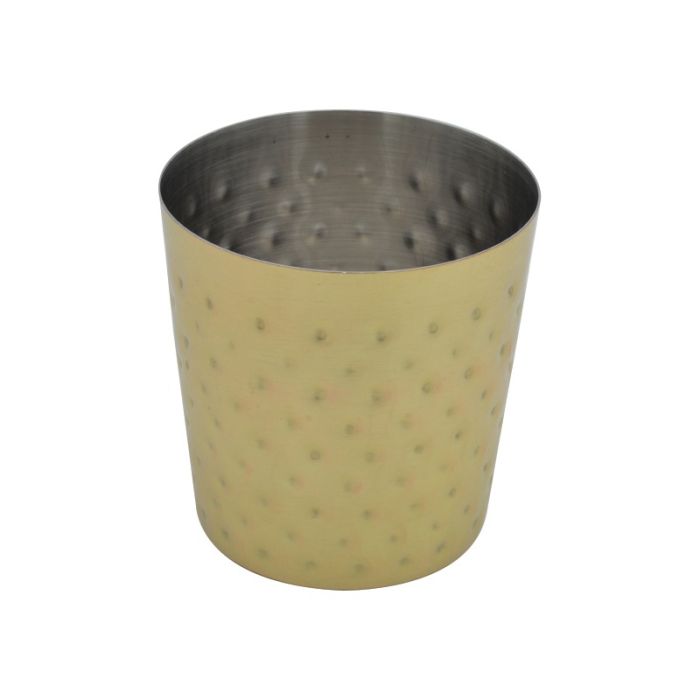 Gold Plated Hammered Serving Cup 8.5 x 9cm