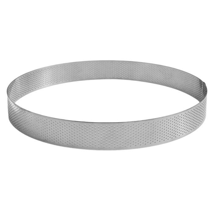 Stainless Steel Perforated Ring 30 x 3.5cm