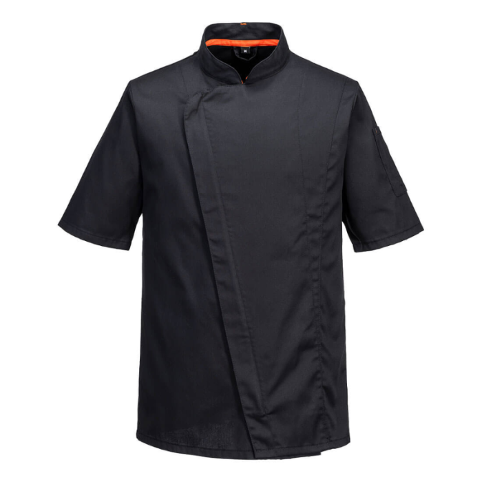 Mesh Air Pro Medium Chef's Jacket Short Sleeve Black