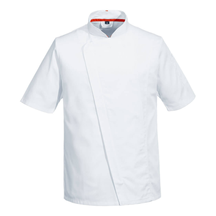 Mesh Air Pro X Large Chef's Jacket Short Sleeve White