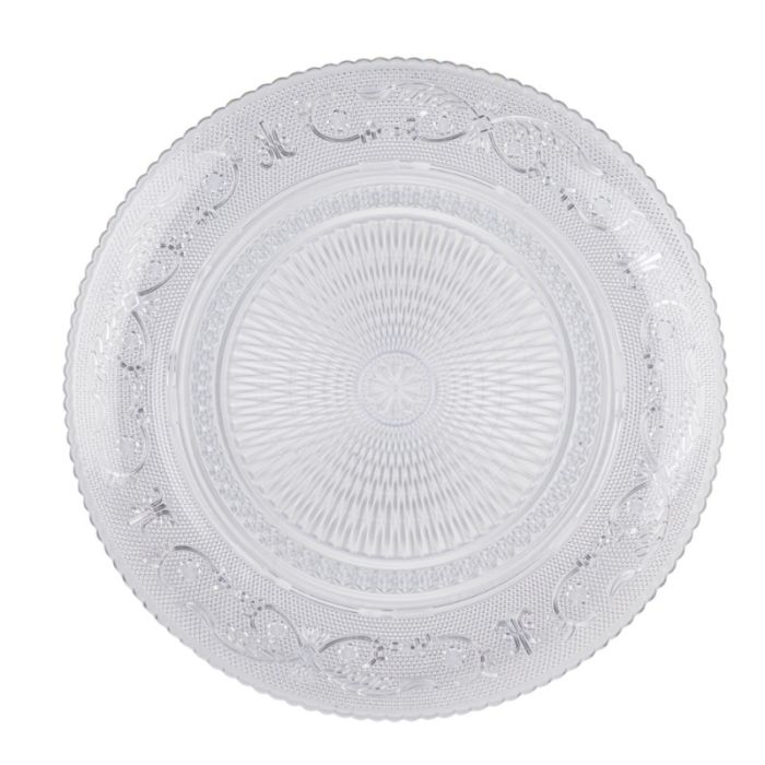 Plasticforte Crystal Plastic Serving Plate 25cm