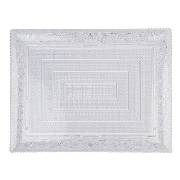 Plasticforte Crystal Plastic Serving Tray 29 x 38cm
