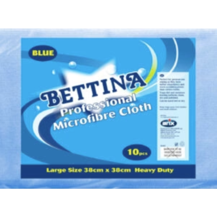 Bettina Professional Microfibre Cloth Blue (Pack 10)