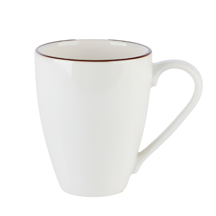 Modest Brown Contemporary Mug 300ml (Pack 6)