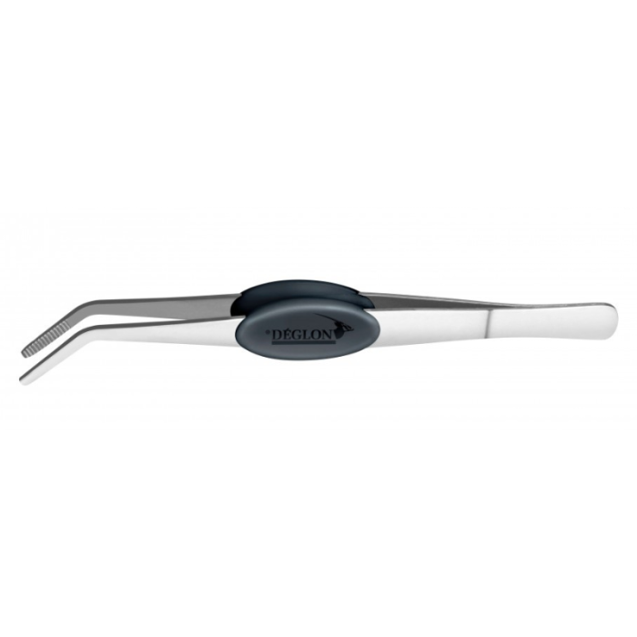 Deglon Dress Class 16cm Curved End Tweezers
