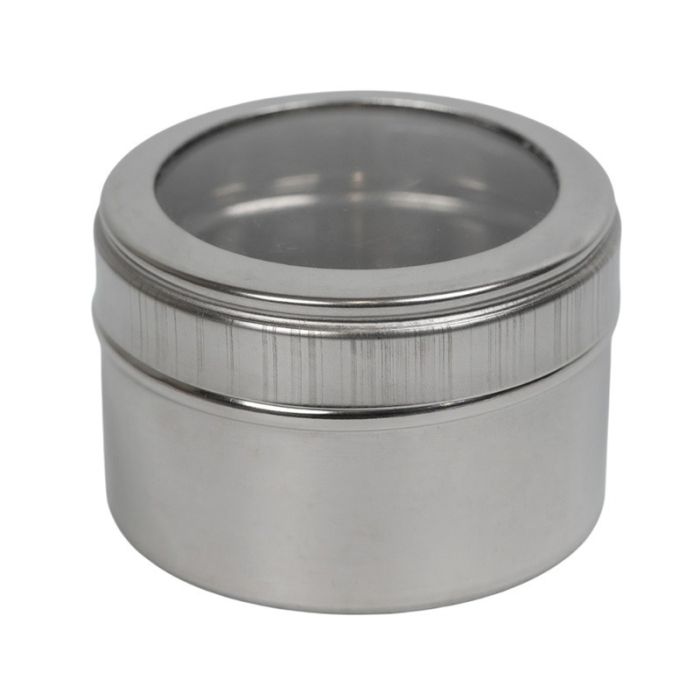 Stainless Steel Container with See Through Lid No2 7x4cm