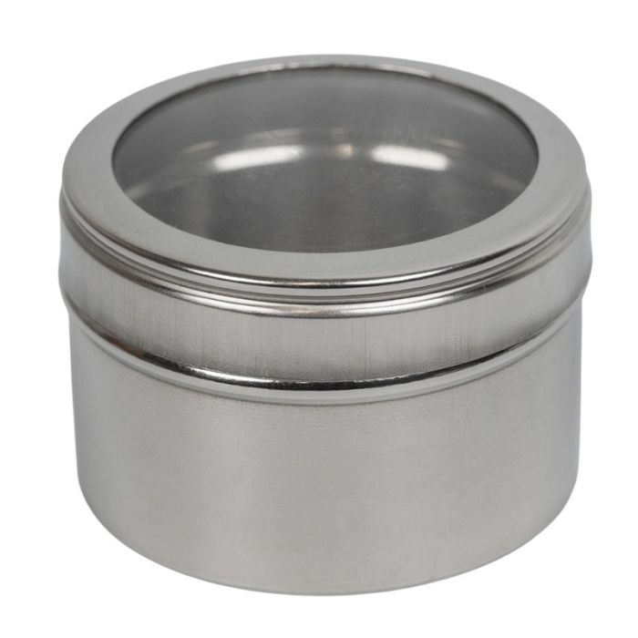 Stainless Steel Container with See Through Lid No3 7.5x5cm