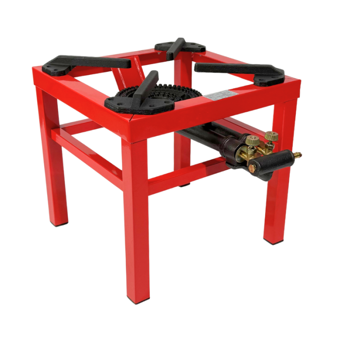 Outdoor Heavy Duty LPG Gas Cooker 2 Key Ring Burner 5.1kW  35x35x33cm