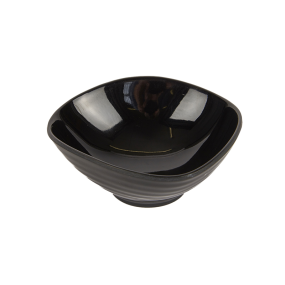 Melamine Dune Bowl Black 14cm