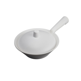 Melamine Rice Pot with Lid White 650ml