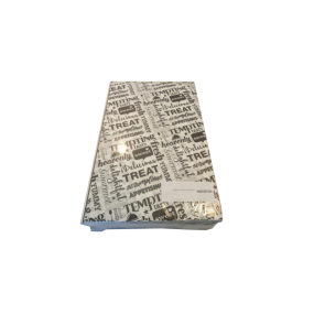 Greaseproof Paper Tempting Words Printed 375x245mm (Pack 1000)