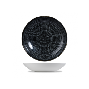 Churchill Studio Prints Charcoal Black Evolve Coupe Bowl 9.75" (Pack12)