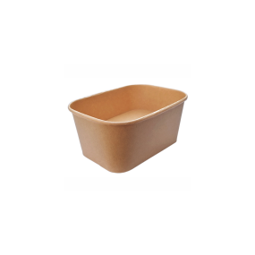 Rectangular Kraft Bowl 1000ml (Pack 50)