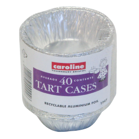 Caroline Aluminium Pie / Tart Cases (Pack 40)