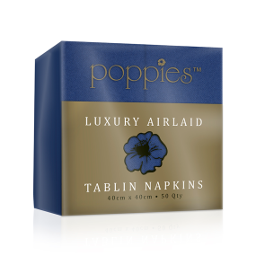 Tablin Navy Blue 8 Fold 40cm Airlaid Napkins (Pack 50)
